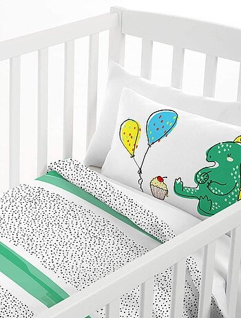 Parure housse de couette 2 pièces Topping "Happyfriday