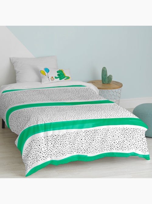 Parure housse de couette 2 pièces Topping "Happyfriday" - Kiabi