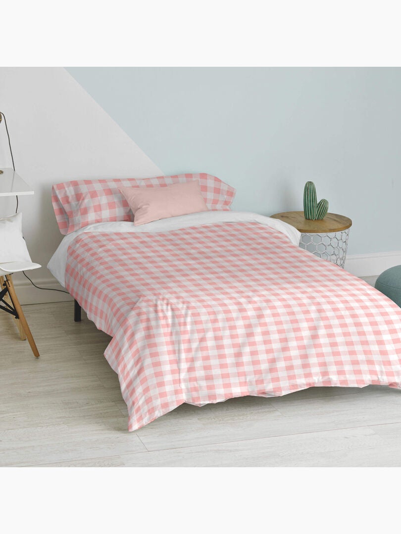 Housse De Couette IKEA Snarmara – Vichy Cravate Réversible – 62x80 – 100% Coton – Occasion