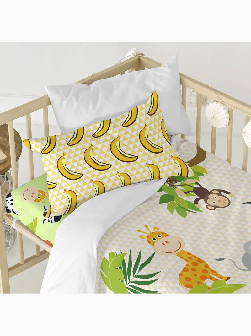 Parure housse de couette 2 pièces Wild Berceau "Happyfriday" Multicolore - Kiabi