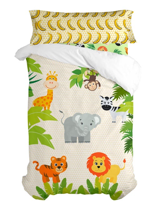 Parure housse de couette 2 pièces Wild "Happyfriday" - Kiabi