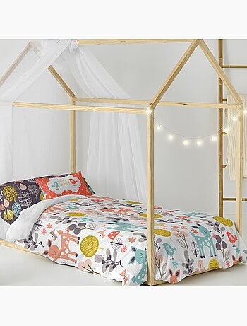 Parure housse de couette 2 pièces Woodland "Happyfriday