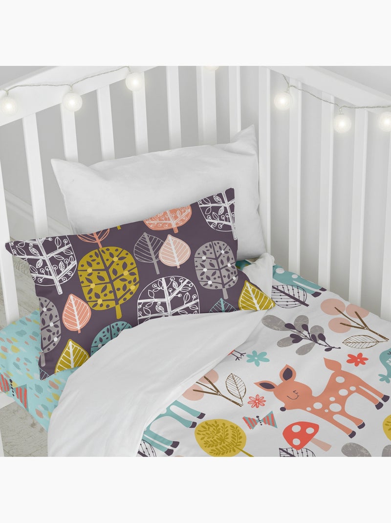 Parure housse de couette 2 pièces woodland lit bébé "happyfriday" Multicolore - Kiabi