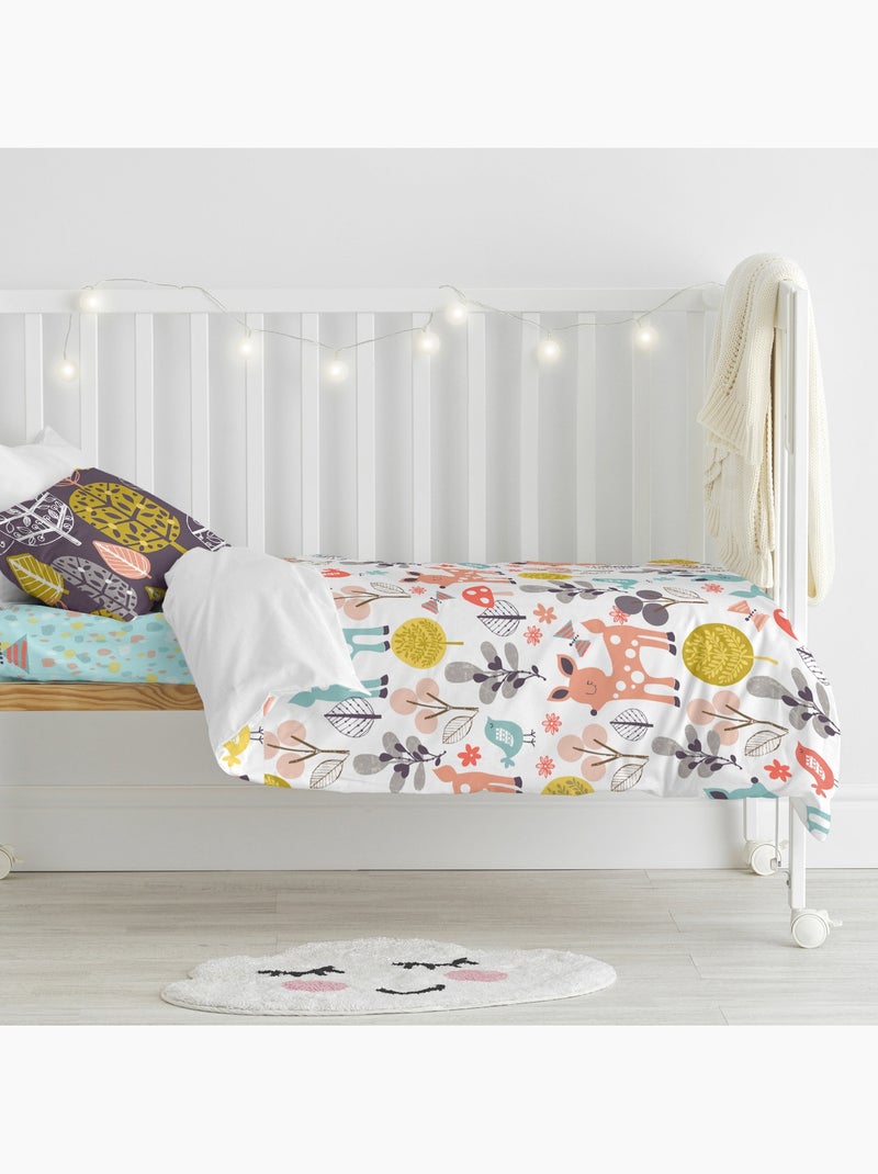Parure housse de couette 2 pièces woodland lit bébé "happyfriday" Multicolore - Kiabi