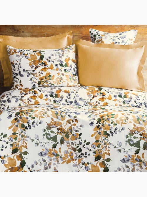 Parure housse de couette 240x220 cm Coton Floral Automnal - Kiabi
