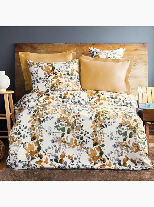 Parure housse de couette 240x220 cm Coton Floral Automnal - Kiabi