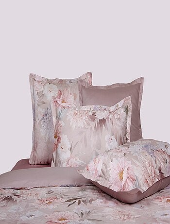 Parure housse de couette 240x220 cm+2 TO 63x63 cm satin de coton