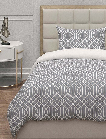 Parure housse de couette 3D microfibre ANYA, par Soleil d'Ocre avec 1 taie d'oreiller