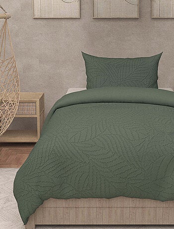 Parure housse de couette 3D microfibre MAYA, par Soleil d'Ocre avec 1 taie d'oreiller