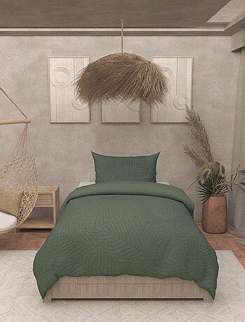 Parure housse de couette 3D microfibre MAYA, par Soleil d'Ocre avec 1 taie d'oreiller