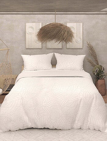 Parure housse de couette 3D microfibre MAYA, par Soleil d'Ocre avec 2 taies d'oreiller