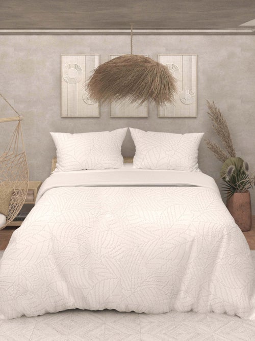 Parure housse de couette 3D microfibre MAYA, par Soleil d'Ocre avec 2 taies d'oreiller - Kiabi