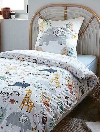 Parure housse de couette Collection Animaux de la savane