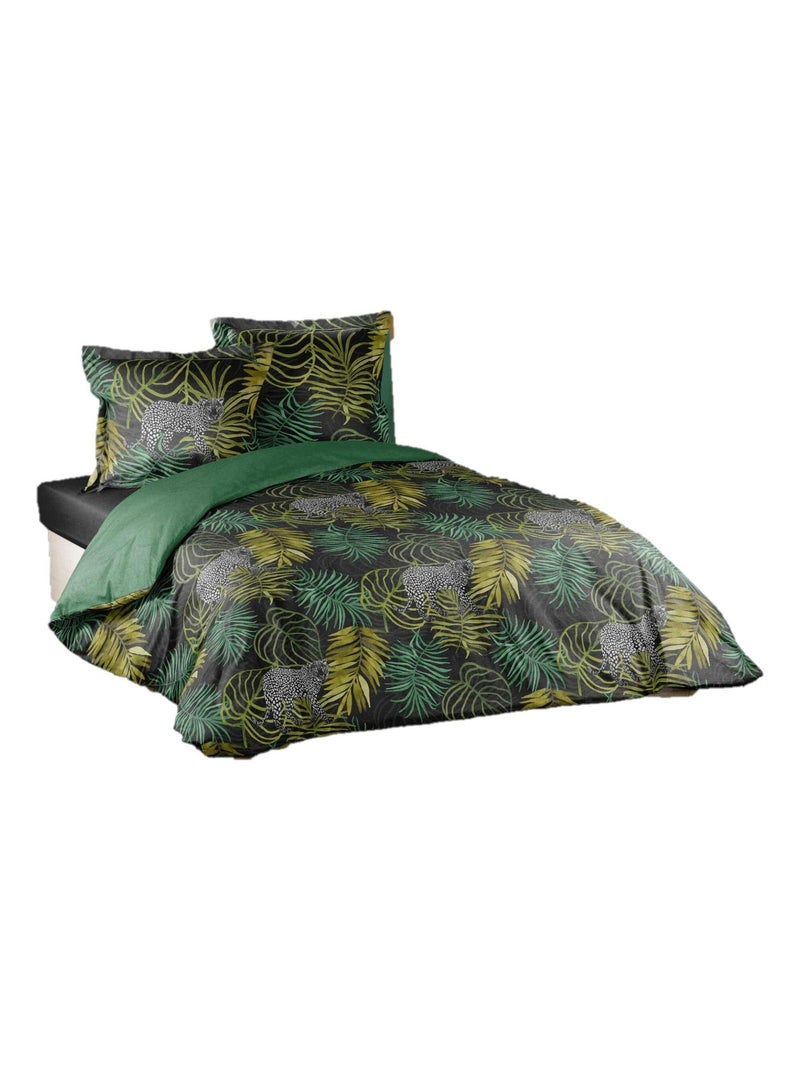 Parure Housse de couette Collection Tropical Green Vert - Kiabi