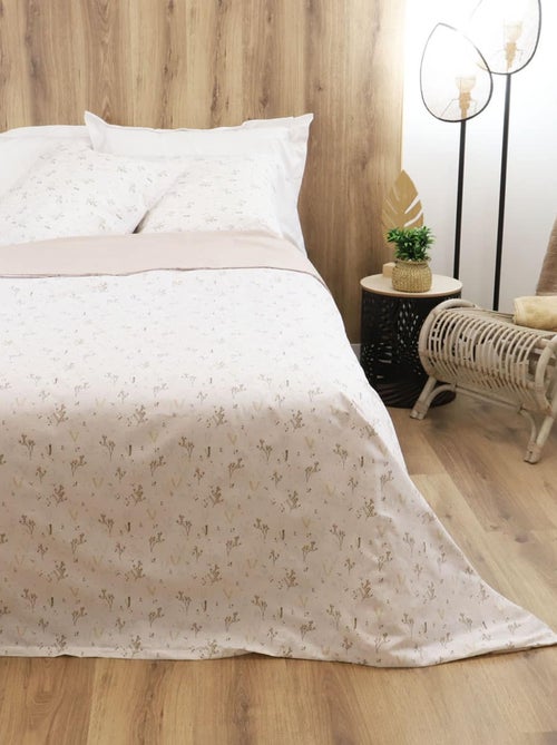 Parure housse de couette coton 120 gr JADE - Kiabi