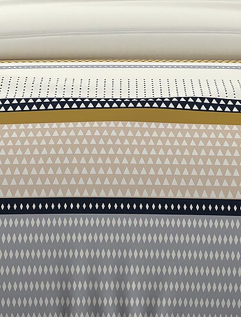 Parure housse de couette coton 57 fils THALES, par Soleil d'ocre avec 2 taies d'oreiller