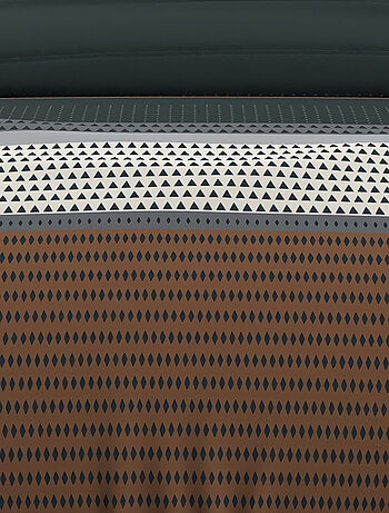 Parure housse de couette coton 57 fils THALES, par Soleil d'ocre avec 2 taies d'oreiller