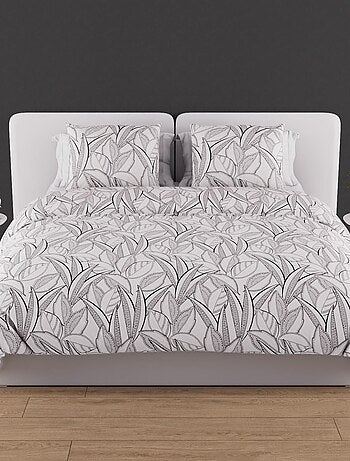 Parure housse de couette coton 57 fils TOGO, par Soleil d'ocre avec 2 taies d'oreiller