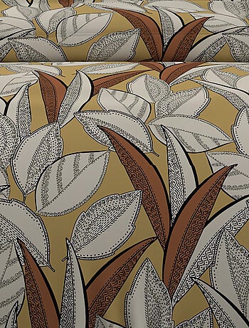 Parure housse de couette coton 57 fils TOGO, par Soleil d'ocre avec 2 taies d'oreiller