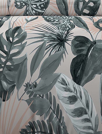 Parure housse de couette coton 57 fils TROPIC, par Soleil d'ocre avec 1 taie d'oreiller