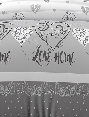 Parure housse de couette coton 57 fils VALENTINE, par Soleil d'Ocre avec 1 taie d'oreiller