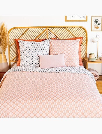 Parure housse de couette coton bci multicolore