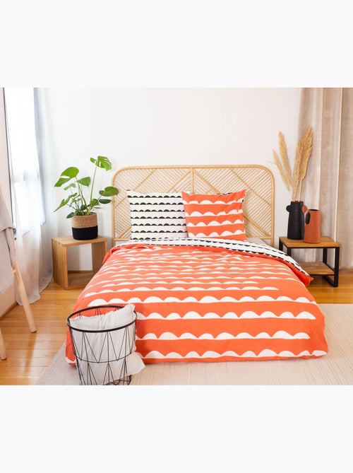 Parure housse de couette coton bio 57fils/cm-dobe - Kiabi