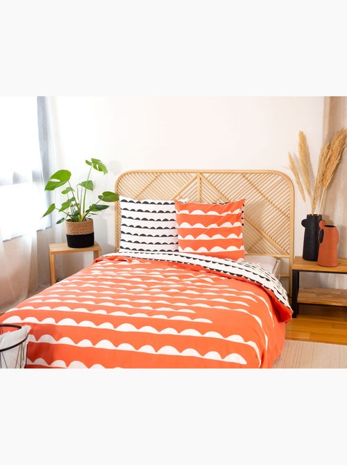 Parure housse de couette coton bio 57fils/cm-dobe - Kiabi