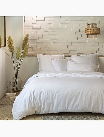 Parure housse de couette 100 % percale de coton mura