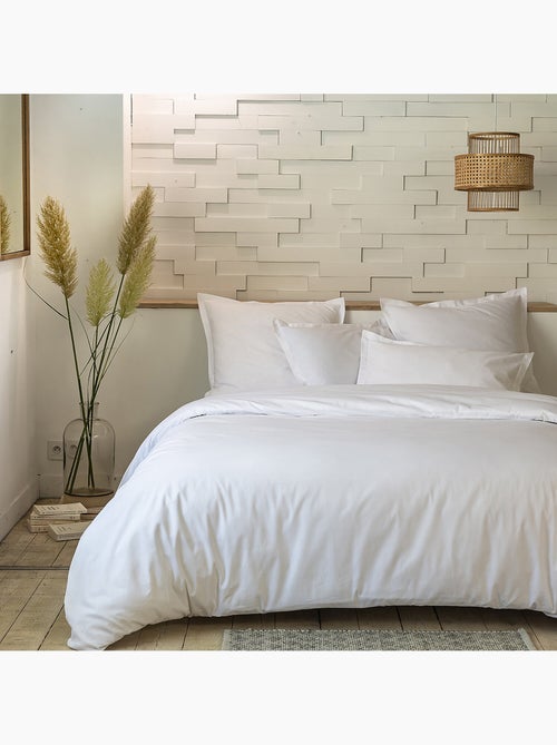 Parure housse de couette coton blanc - Kiabi Parure housse de couette coton blanc - Kiabi