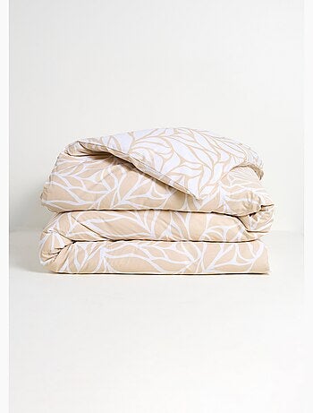 Parure housse de couette coton, feuilles - AFIBEL
