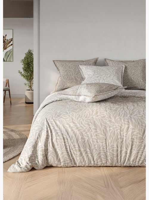 Parure housse de couette coton, feuilles - AFIBEL - Kiabi