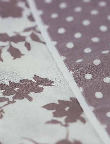 Parure housse de couette coton flanelle 57 fils imprimé MARGARIDA