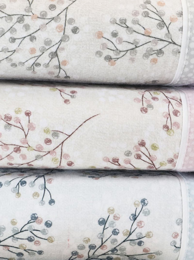 Parure housse de couette coton flanelle 57 fils imprimé ROMA Gris - Kiabi