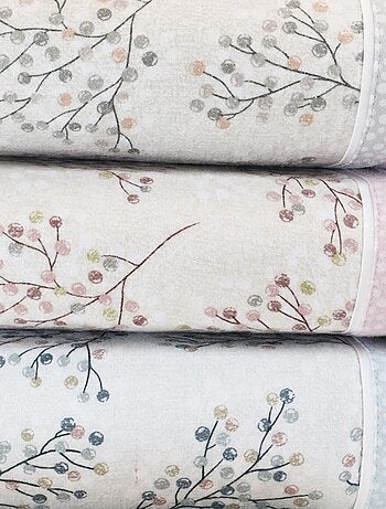 Parure housse de couette coton flanelle 57 fils imprimé ROMA