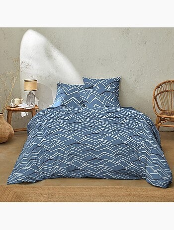 Parure housse de couette coton imprime come on