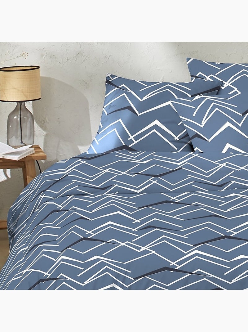 Parure housse de couette coton imprime come on Multicolore - Kiabi