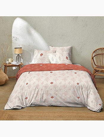 Parure housse de couette coton imprime fati