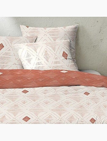 Parure housse de couette coton imprime fati
