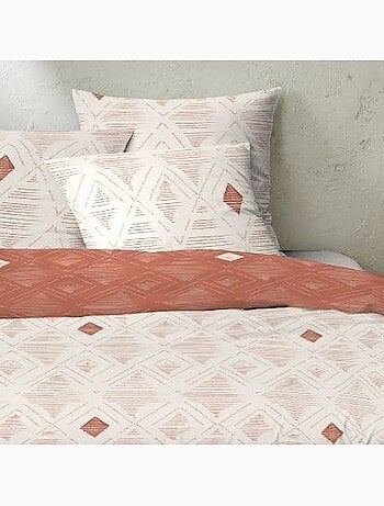 Parure housse de couette coton imprime fati