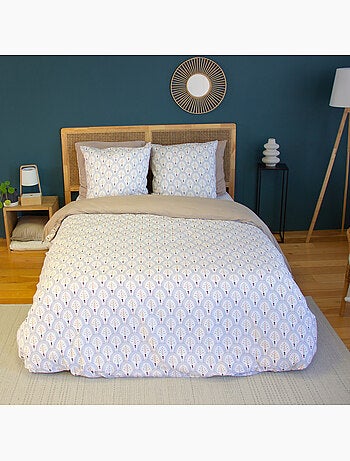 Parure housse de couette coton imprime wac