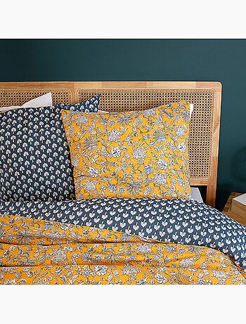 Parure housse de couette coton imprimée imprimée