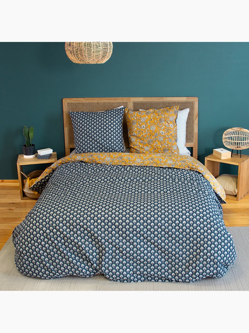 Parure housse de couette coton imprimée imprimée Multicolore - Kiabi