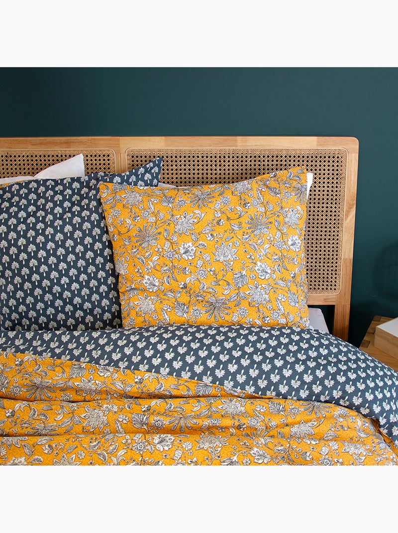 Parure housse de couette coton imprimée imprimée Multicolore - Kiabi