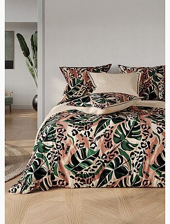 Parure housse de couette coton, jungle - AFIBEL