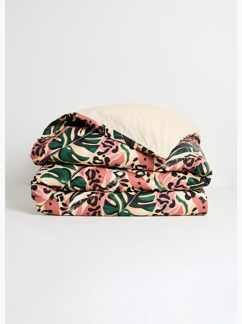 Parure housse de couette coton, jungle - AFIBEL Vert - Kiabi