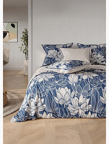 Parure housse de couette coton, lotus - AFIBEL