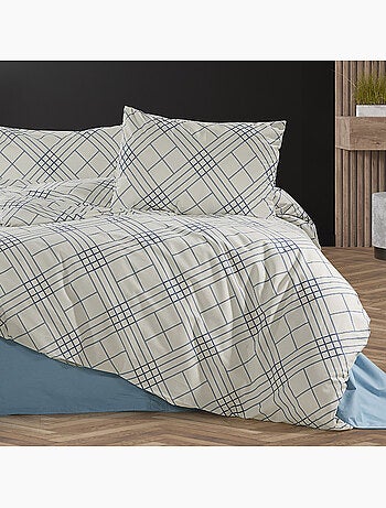 Parure housse de couette et taie(s) oreiller 100% Coton