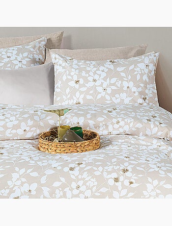 Parure housse de couette Coton motif Feuillages