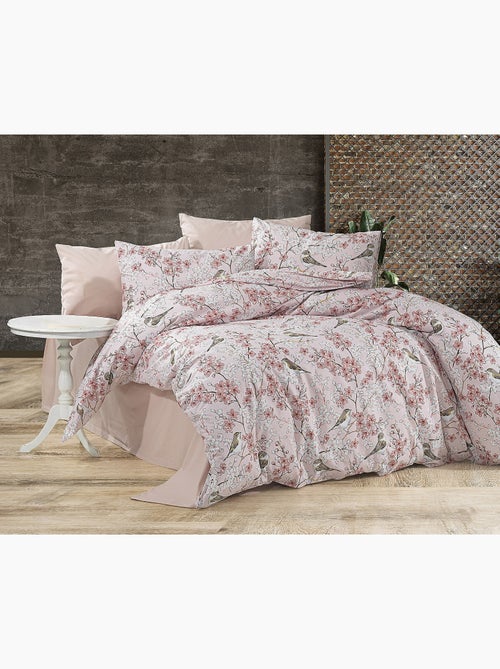 Parure housse de couette Coton motif Floral Oiseaux - Kiabi Parure housse de couette Coton motif Floral Oiseaux - Kiabi